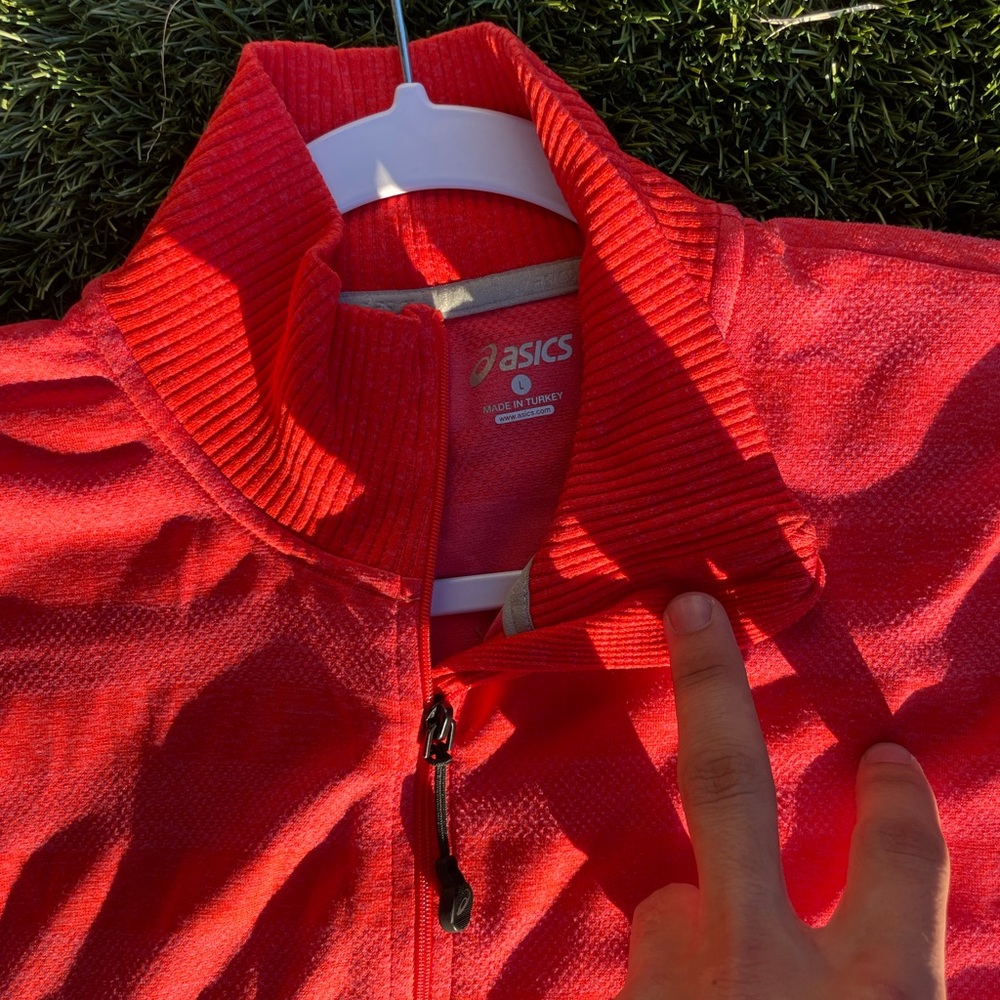 Men’s ASICS Knit Zip-Up Size Large - Picture 3 of 4